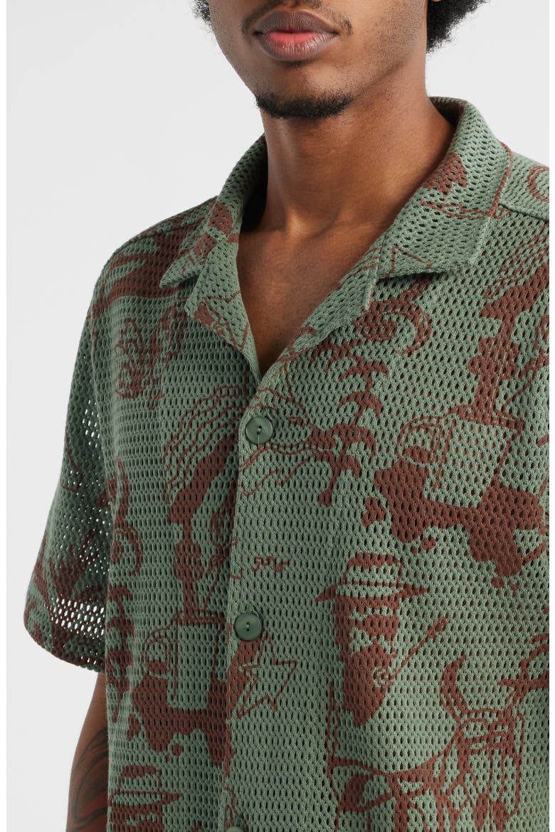 Poplan Camp Shirt, Alternate, color, GREEN