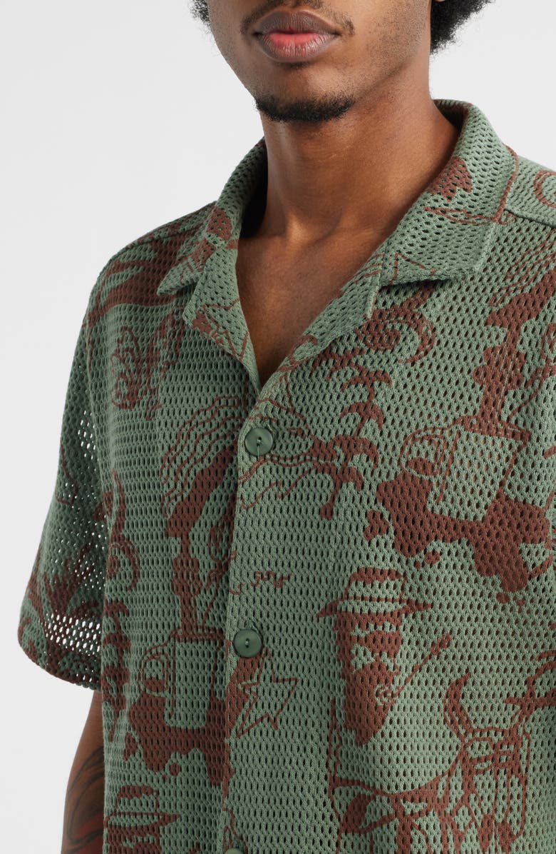 OAS Poplan Camp Shirt, Alternate, color, Green