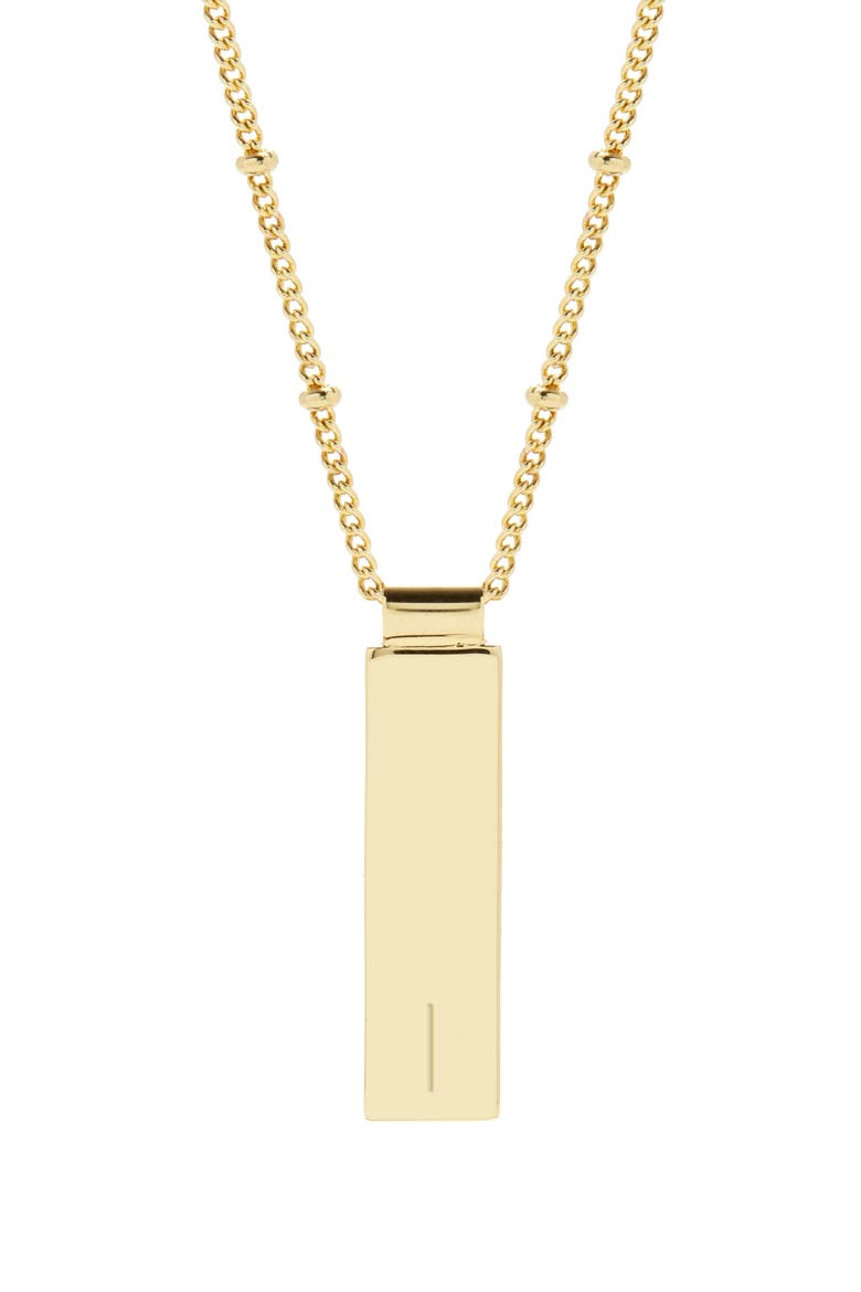 Maisie Initial Pendant Necklace, Main, color, GOLD I