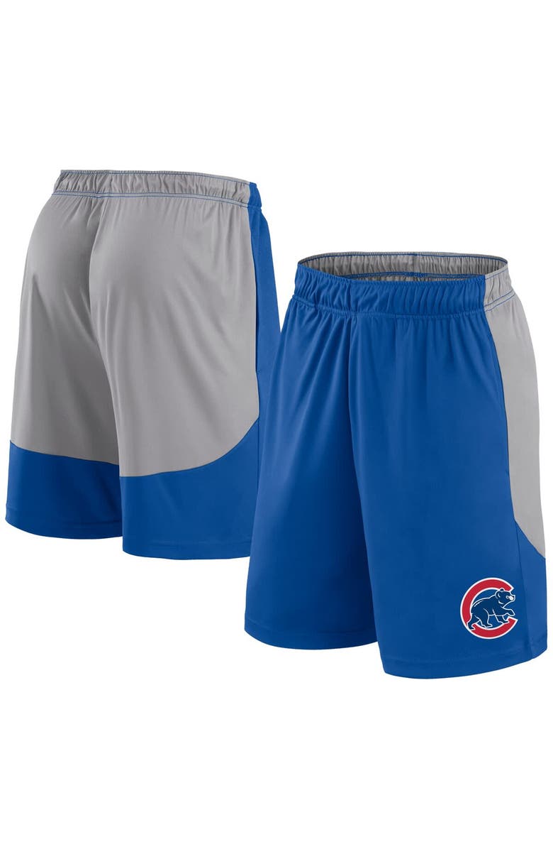 FANATICS Men's Fanatics Royal/Gray Chicago Cubs Go Hard Shorts, Main, color, 