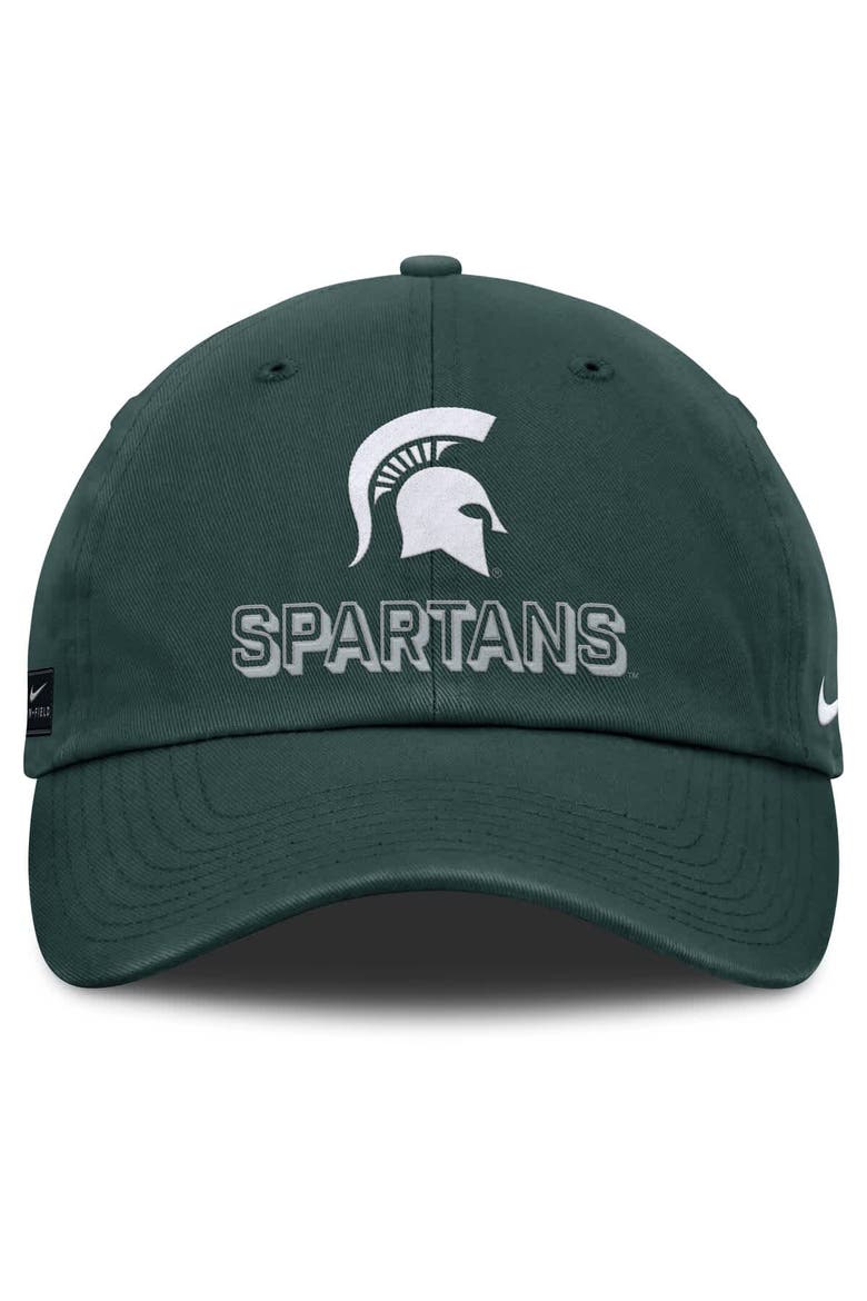 Men's Nike Green Michigan State Spartans 2025 On-Field Club Adjustable Hat, Alternate, color, Green