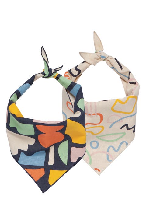 2-Pack Dog Bandanas