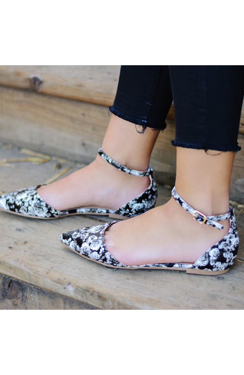 Journee Collection JOURNEE Reba Ankle Strap Flat, Alternate, color,