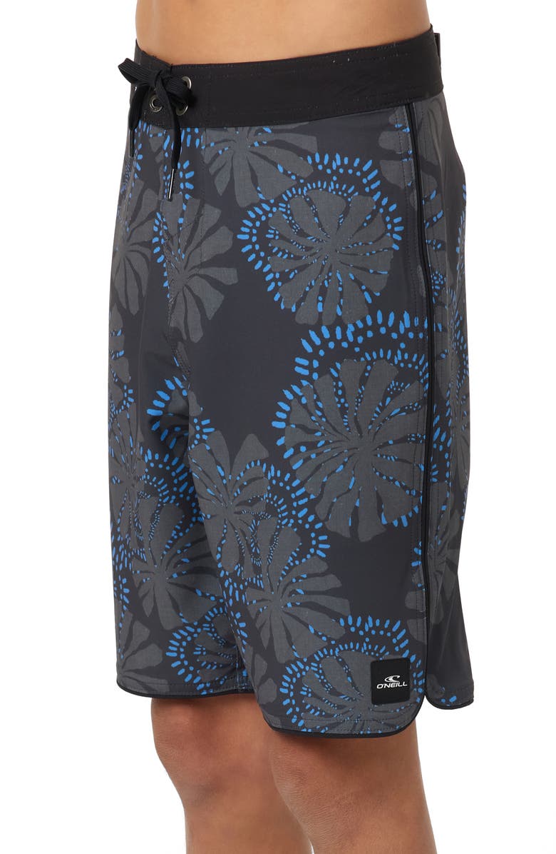 O'Neill Kids' Hyperfreak Mysto Scallop Swim Trunks, Alternate, color, Phantom
