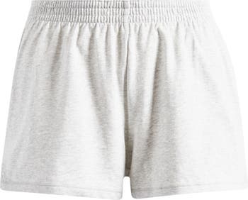 Foldover Cotton Blend Jersey Shorts
