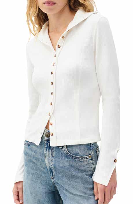 rag & bone Rib Button-Up Cardigan