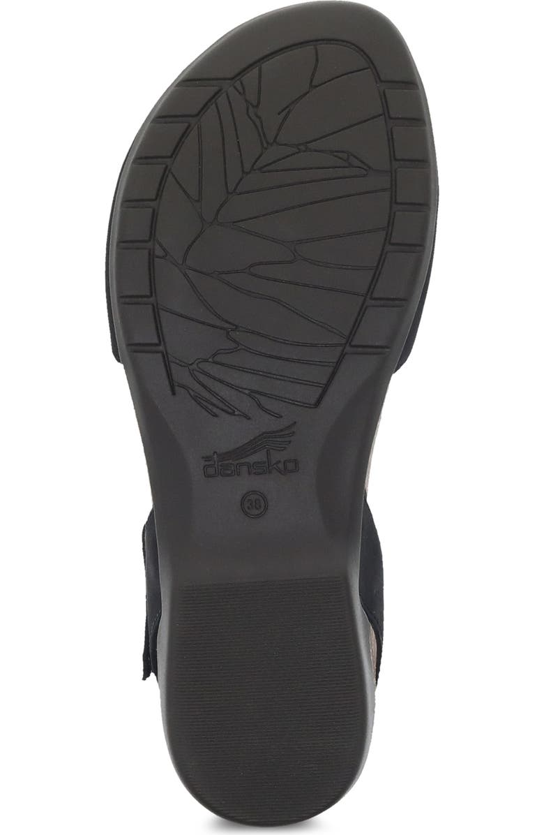 Dansko Rowan Flat, Alternate, color, Black Suede