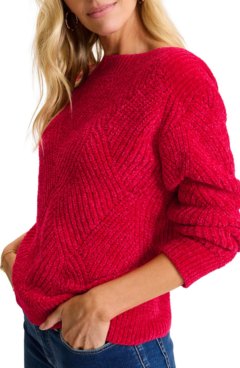 Tommy Bahama Shell St. Luna Boat Neck Sweater, Main, color, Tango Red
