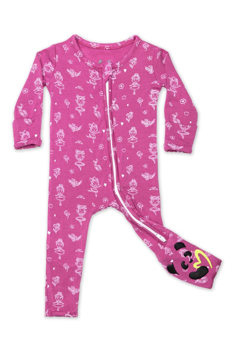 Ballerina Convertible Footie, Main, color, PINK