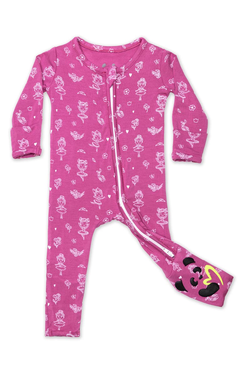 Bellabu Bear Ballerina Convertible Footie, Main, color, 