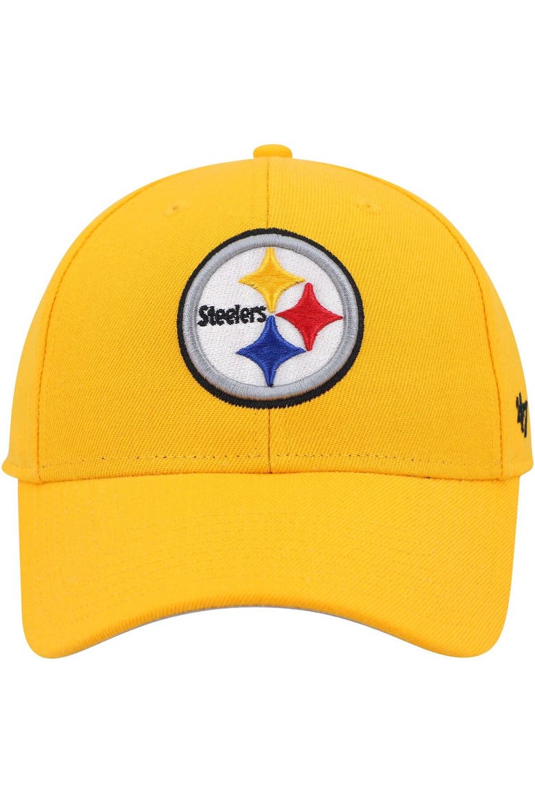 Men's '47 Gold Pittsburgh Steelers MVP Adjustable Hat, Alternate, color, Gold