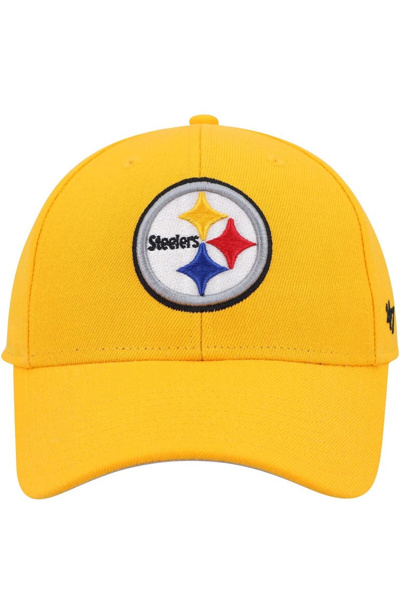'47 Men's '47 Gold Pittsburgh Steelers MVP Adjustable Hat, Alternate, color, 