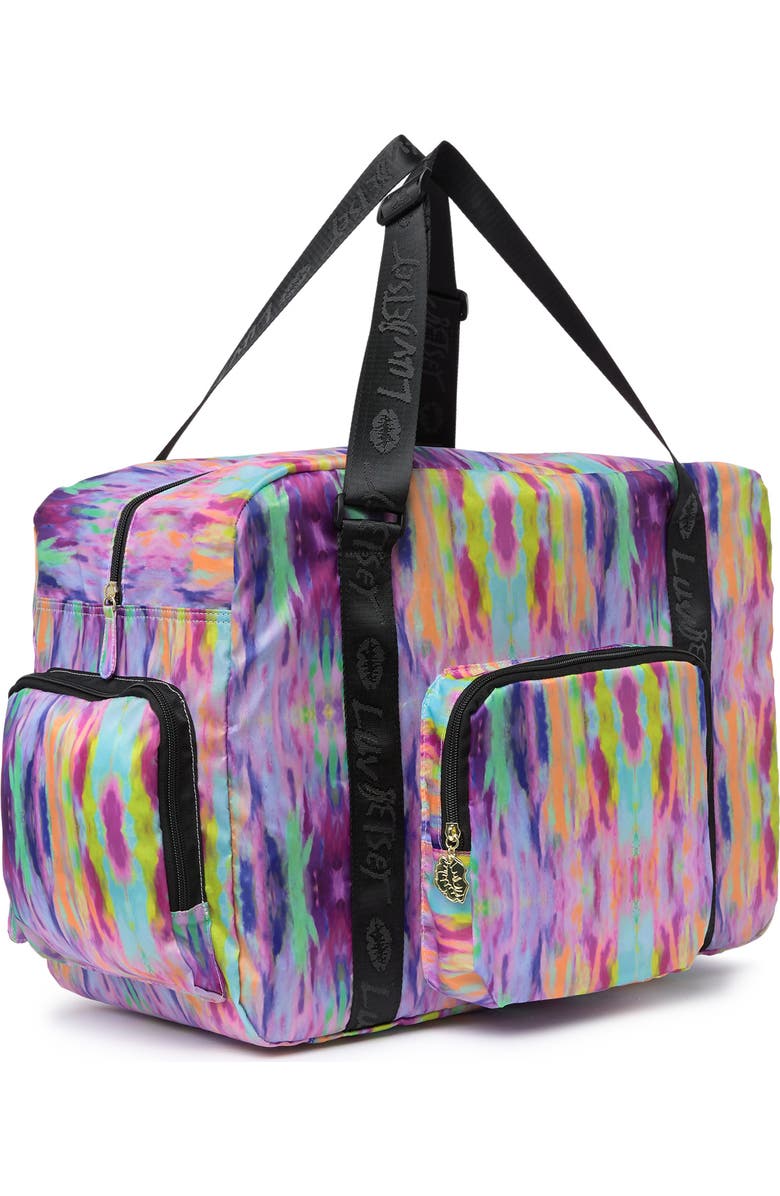 Betsey Johnson Pack-It Nylon Weekend Duffle Bag, Alternate, color,