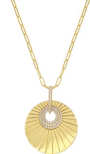 Bony Levy Kiera Diamond Medallion Pendant Necklace