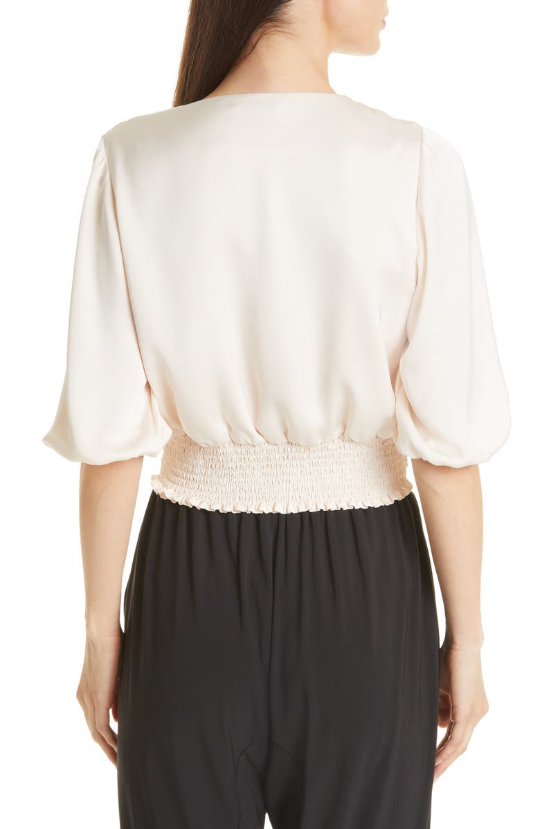 Ramy Brook Ilana V-Neck Tie Hem Top, Alternate, color,