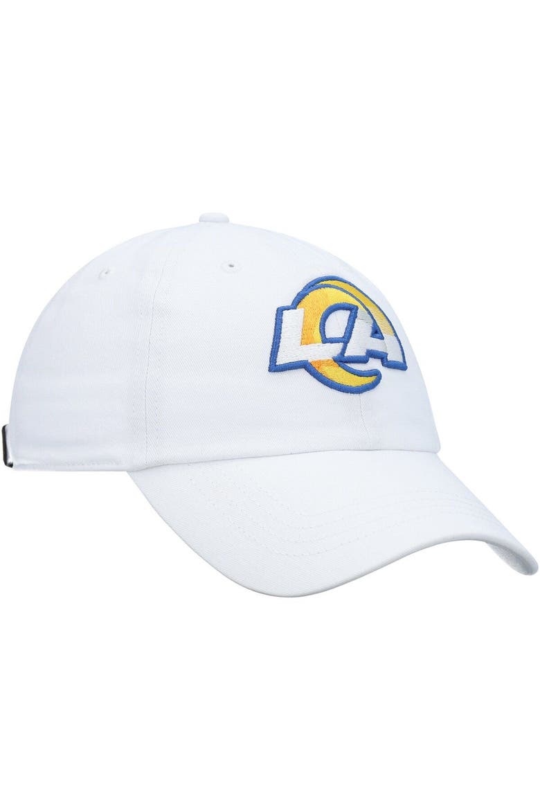 Women's '47 White Los Angeles Rams Miata Clean Up Logo Adjustable Hat, Alternate, color, White