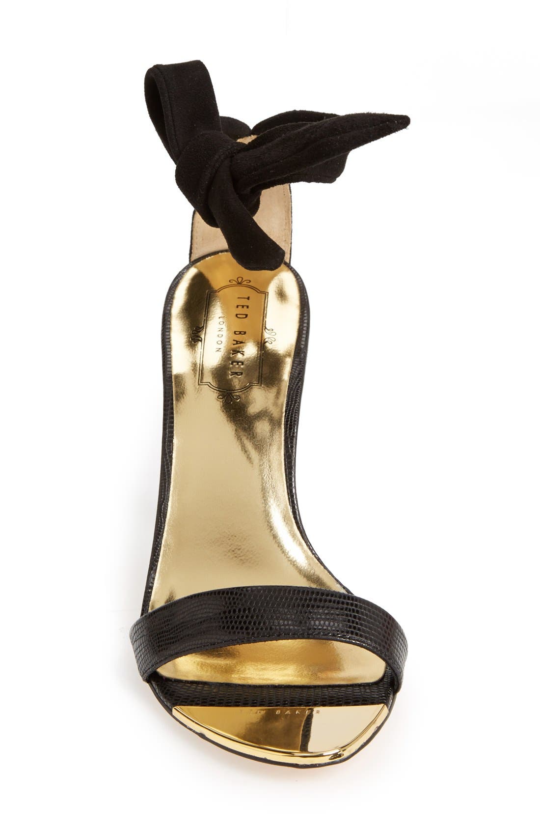 'Sackina' Sandal, Alternate, color, BLACK SUEDE