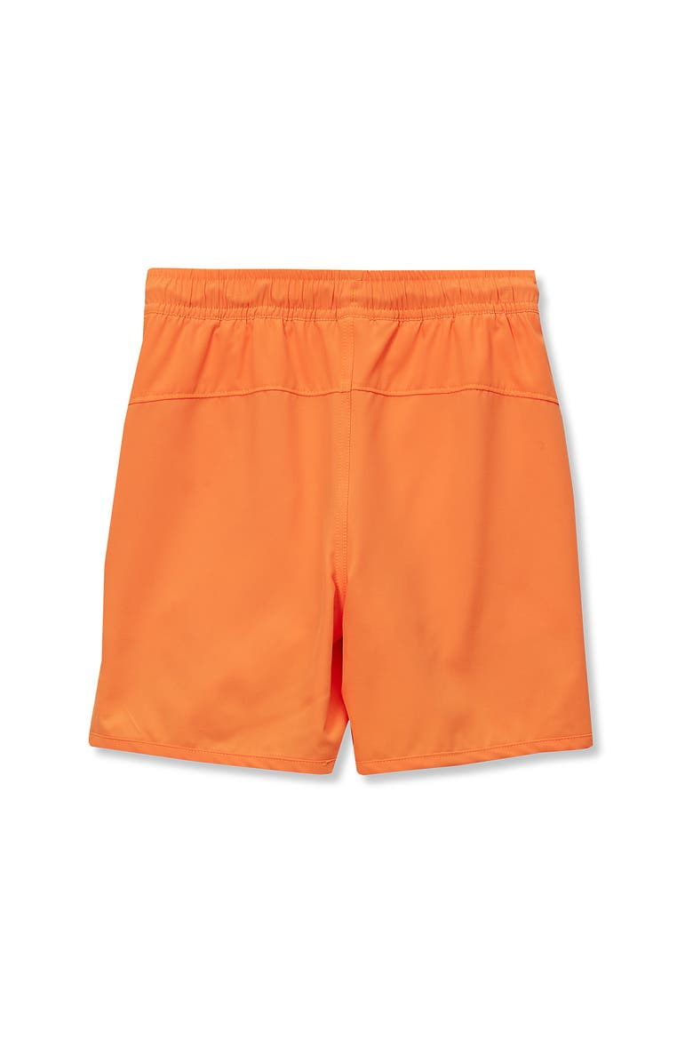 Boys Chlorine Resistant Magic Print Hydroliner Sport Swim Trunks, Alternate, color, Orange Pop