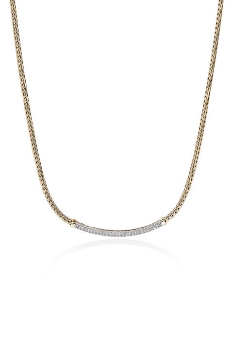 JH Essential Diamond Pavé Necklace, 2.5mm
