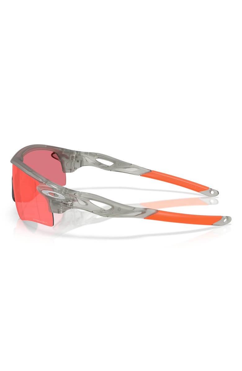 Oakley RadarLock<sup>®</sup> Path<sup>®</sup> 138mm Prizm<sup>™</sup> Polarized Wrap Shield Sunglasses, Alternate, color, Shiny Grey/ Coral