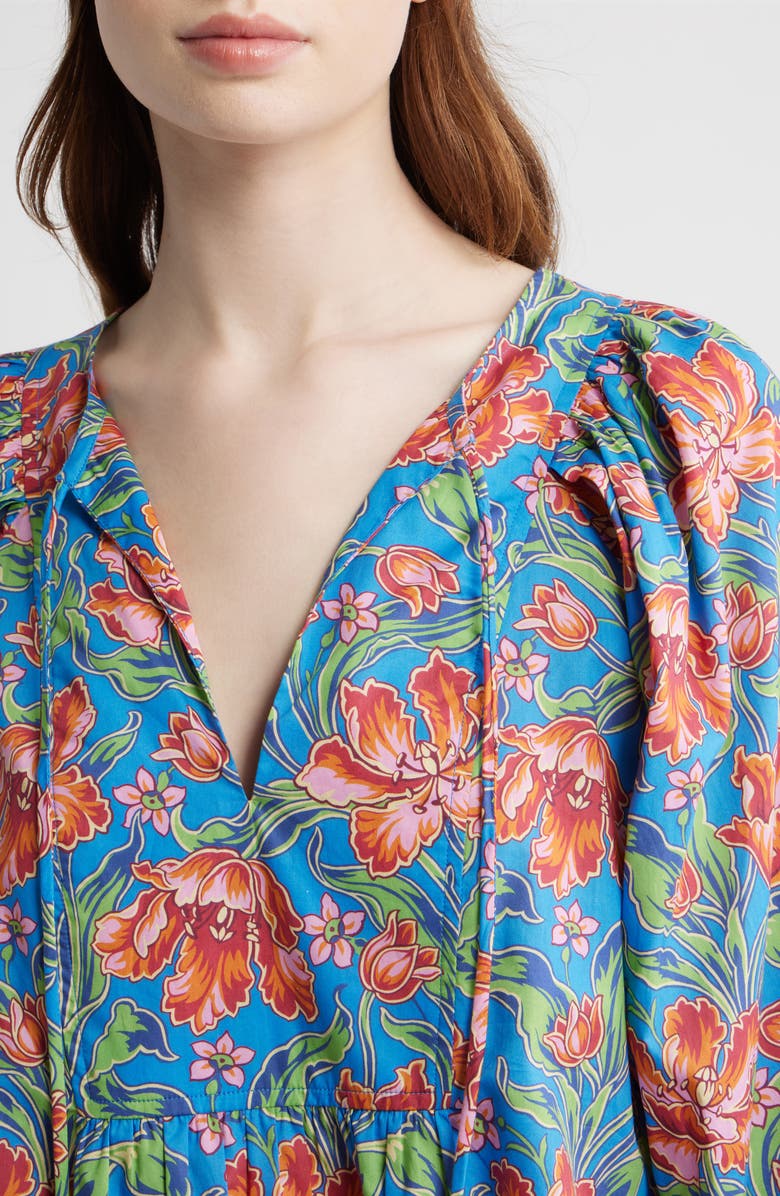 LOVE THE LABEL Junie Floral Print Shirt, Alternate, color, Archive Tulip Liberty Print