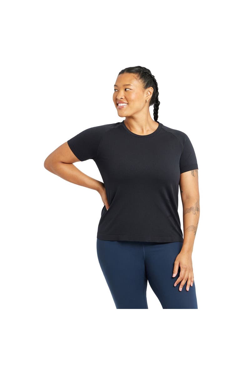 Oiselle Float Short-Sleeve Shirt - Women's, Alternate, color, Black