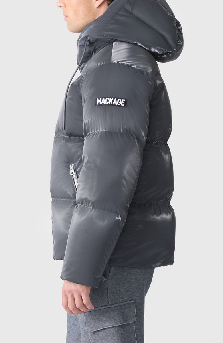Mackage Kent-Glo Down Puffer Jacket, Alternate, color, Carbon