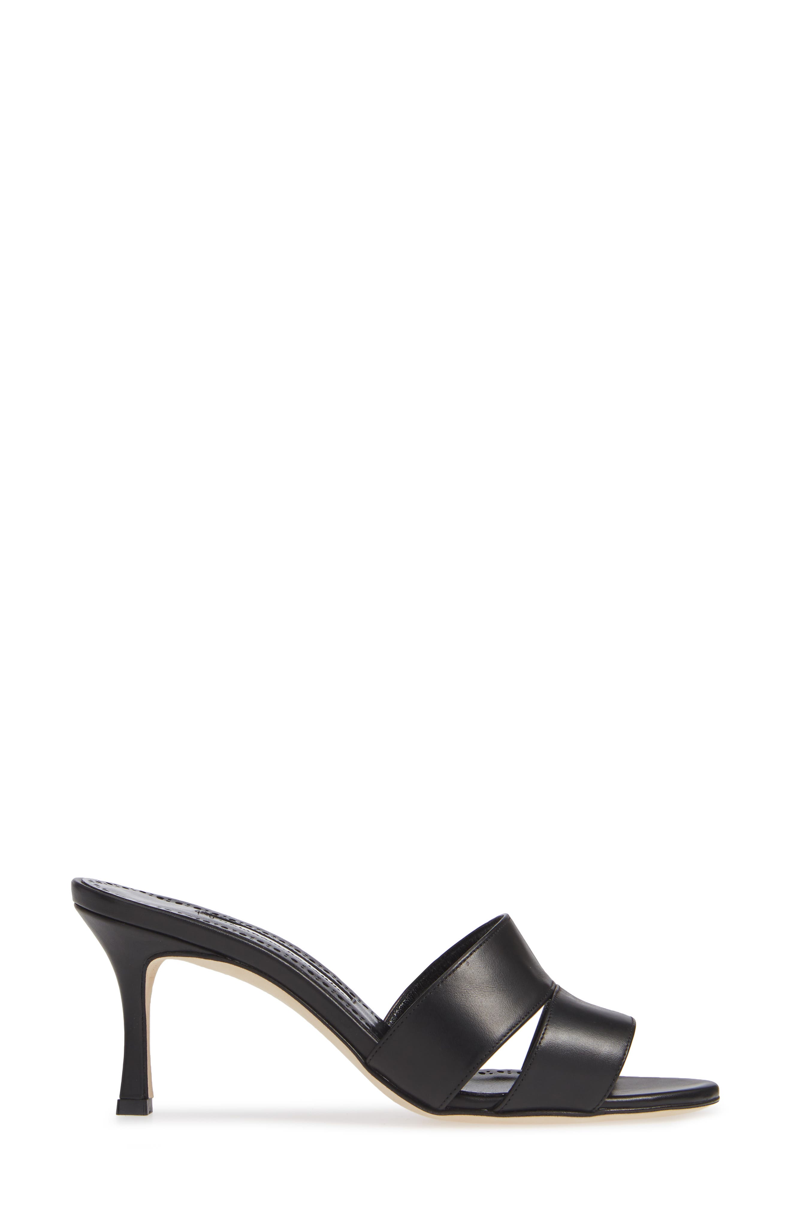 Iacopo Double Band Sandal, Alternate, color, BLACK LEATHER