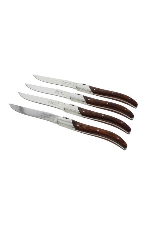 Laguiole Connoisseur Rosewood Steak Knives - Set of 4