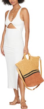 LSPACE Nico Cutout Cover-Up Rib Dress