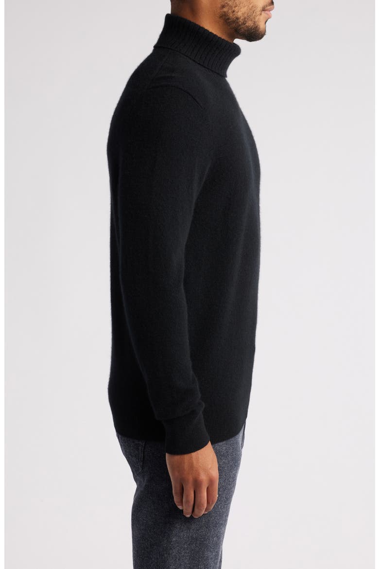Cashmere Turtleneck Sweater, Alternate, color, BLACK CAVIAR