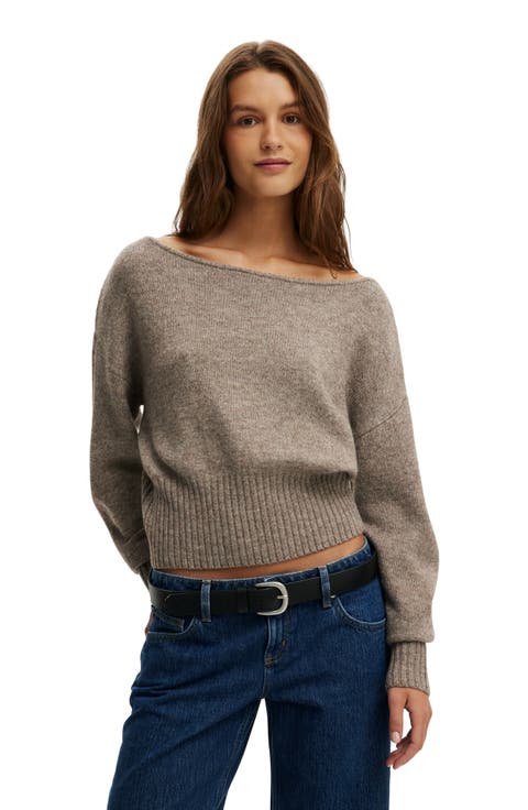 Women's Softest Luxe Off Shoulder Knit