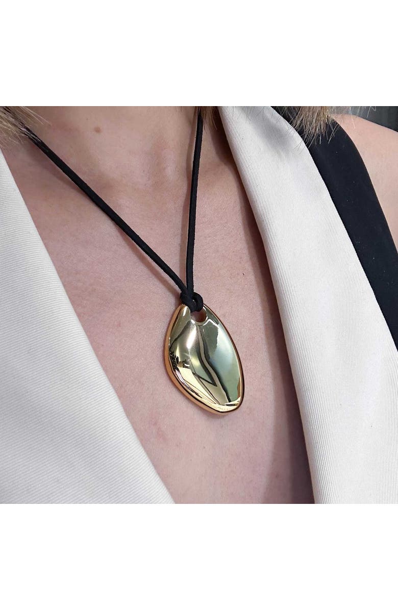 Outofoffice Bold Sculptural Gold Cord Necklace, Alternate, color, Gold