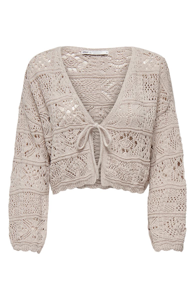 Only Onlbeach Knit Cardigan, Alternate, color, Pumice Stone