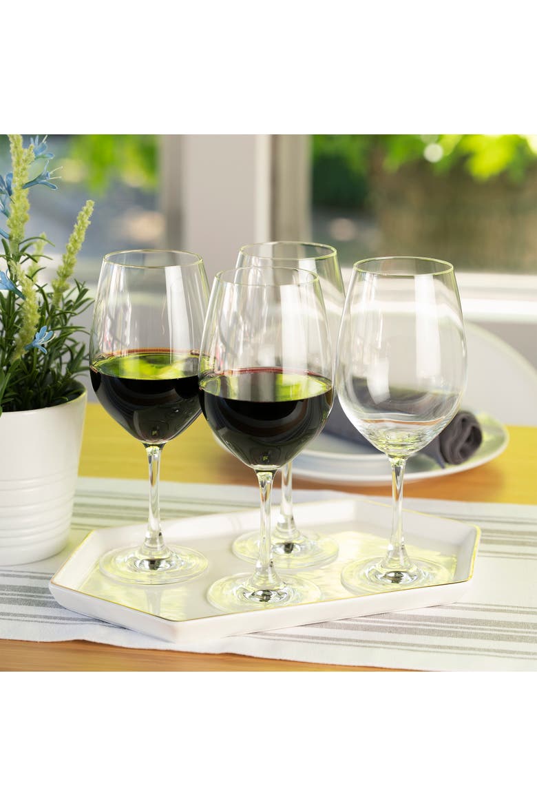 Wine Lovers Bordeaux Wine Glass Set of 4, Alternate, color, Clear