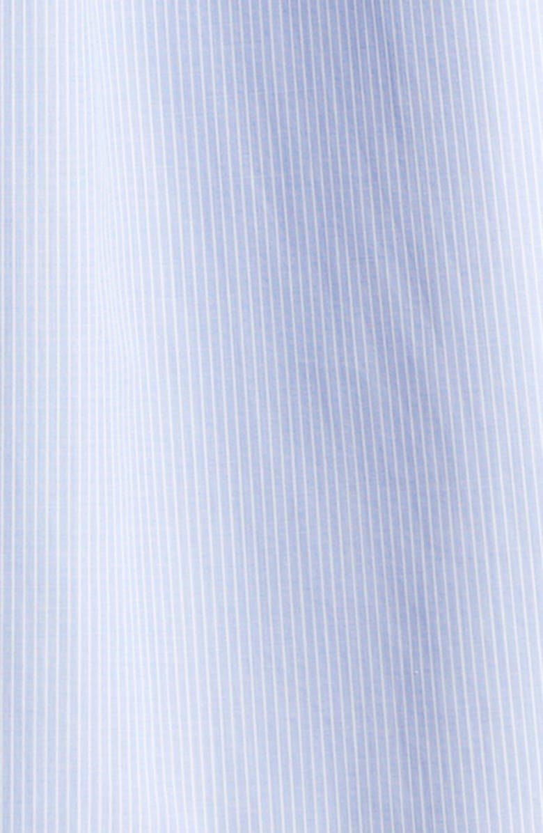 Martine Rose Classic Logo Stripe Button-Up Shirt, Alternate, color, Blue White Stripe