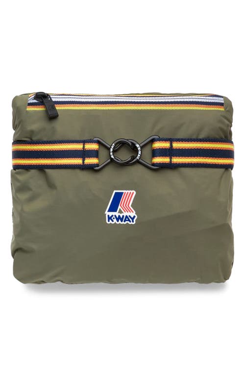 K-way Le Vrai 4.0 Claude Water Repellent Jacket In Green Lichen