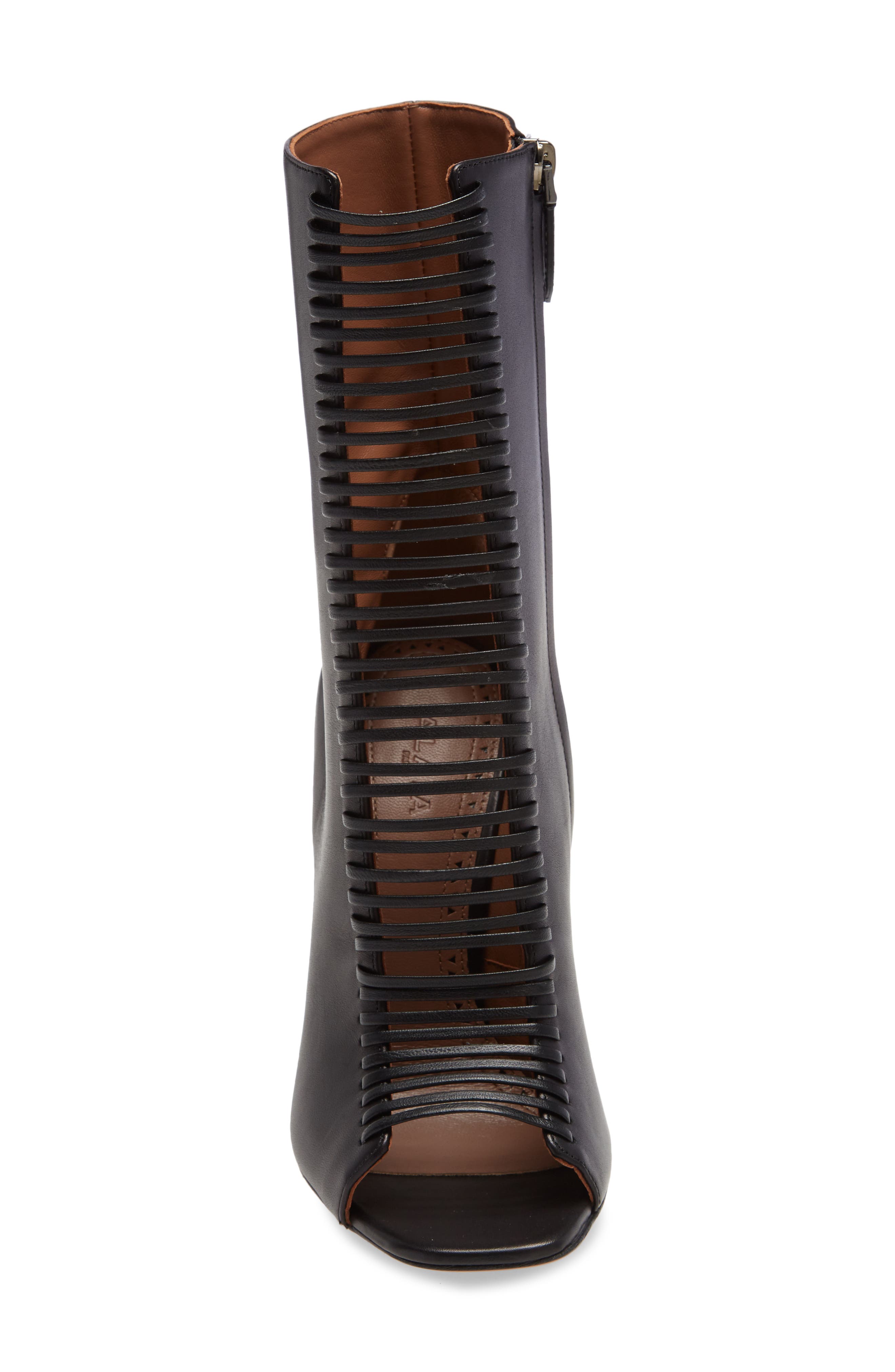 Alaïa Cutout Pump Boot, Alternate, color, 