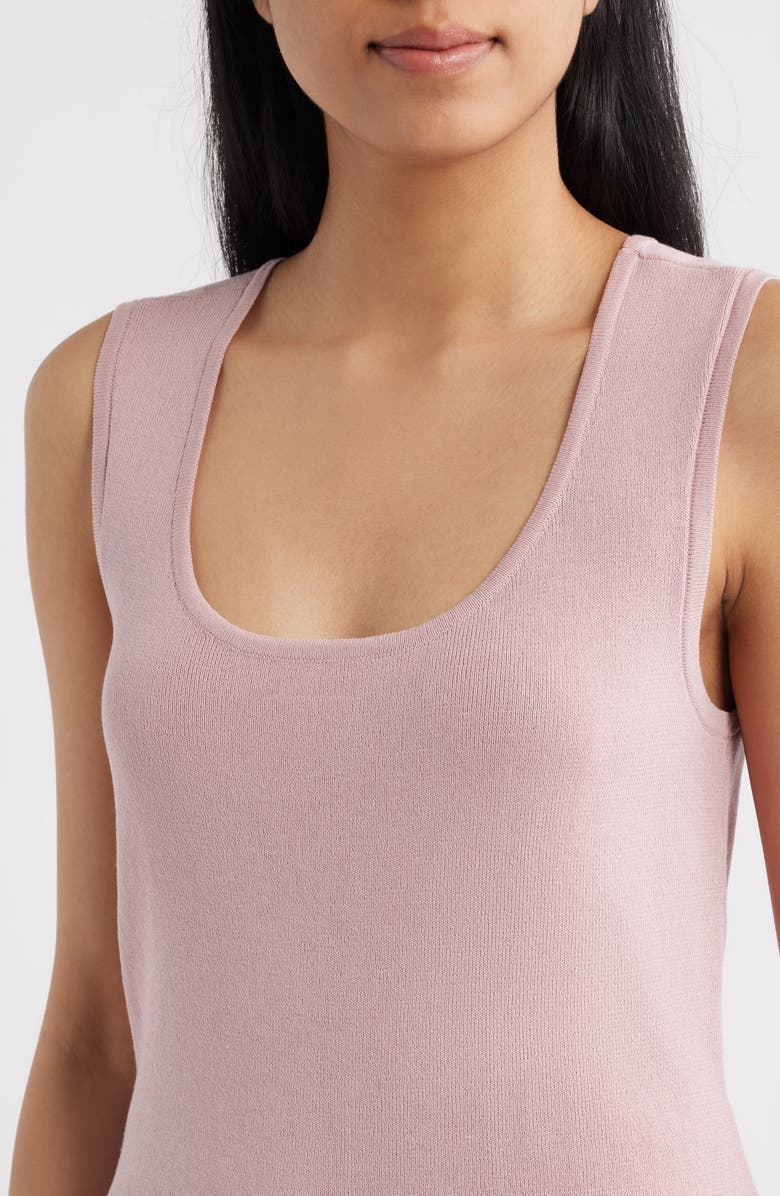 Tahari ASL U-Neck Sweater Tank, Alternate, color, Light Orchid