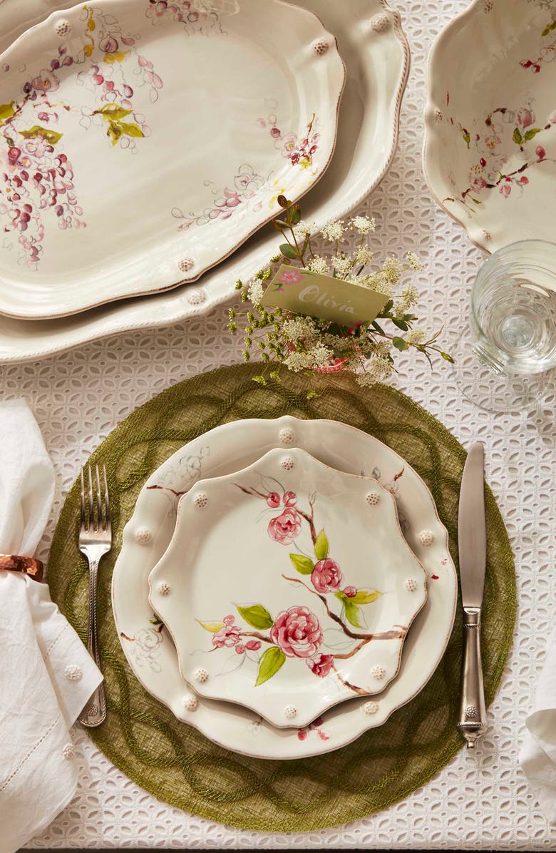 Juliska Tuileries Garden Set of 4 Placemats, Alternate, color, Pistachio