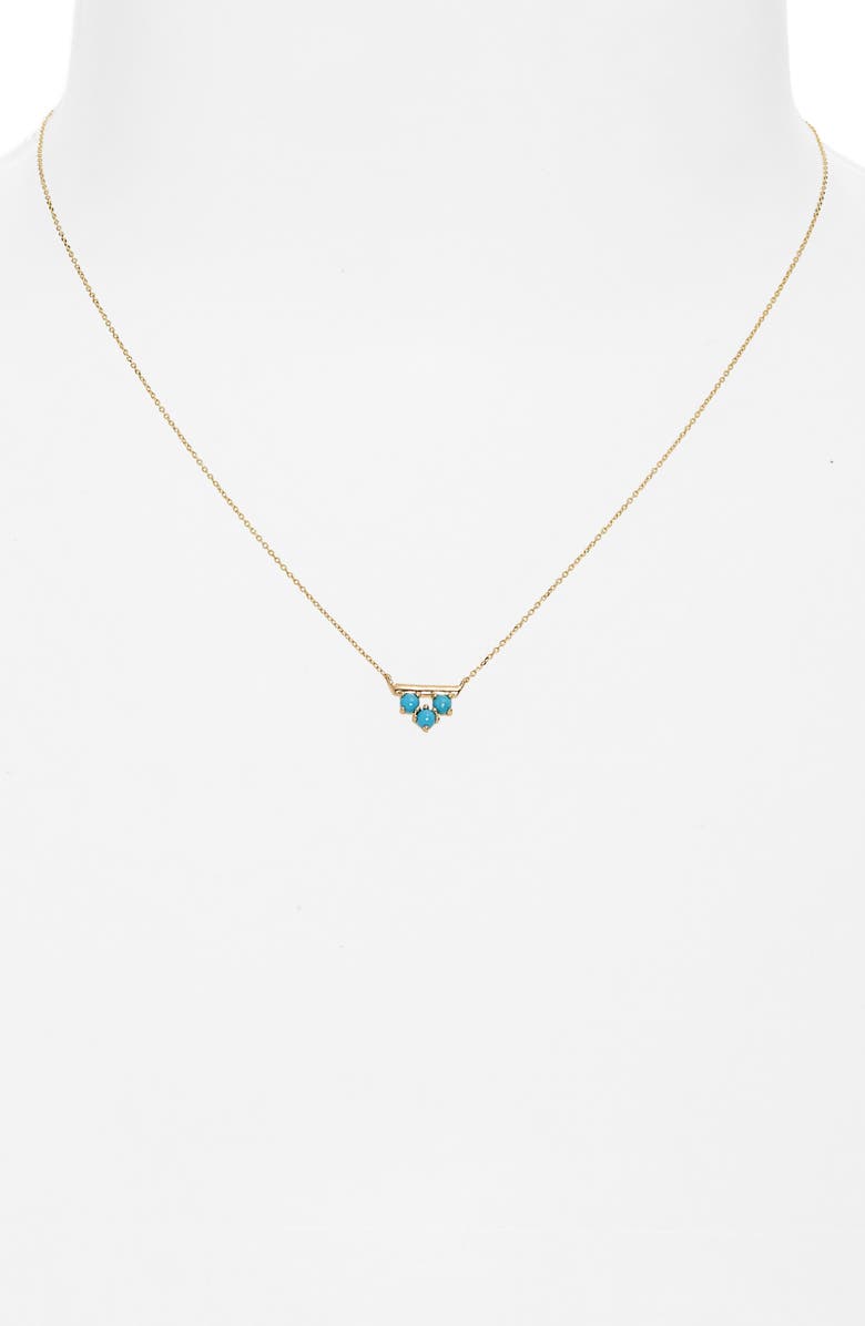 Bony Levy Triangular Turquoise Pendant Necklace, Alternate, color, 