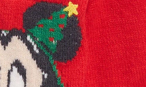 Assorted Mickey Hooded Sweater, Bodysuit & Pants In Red