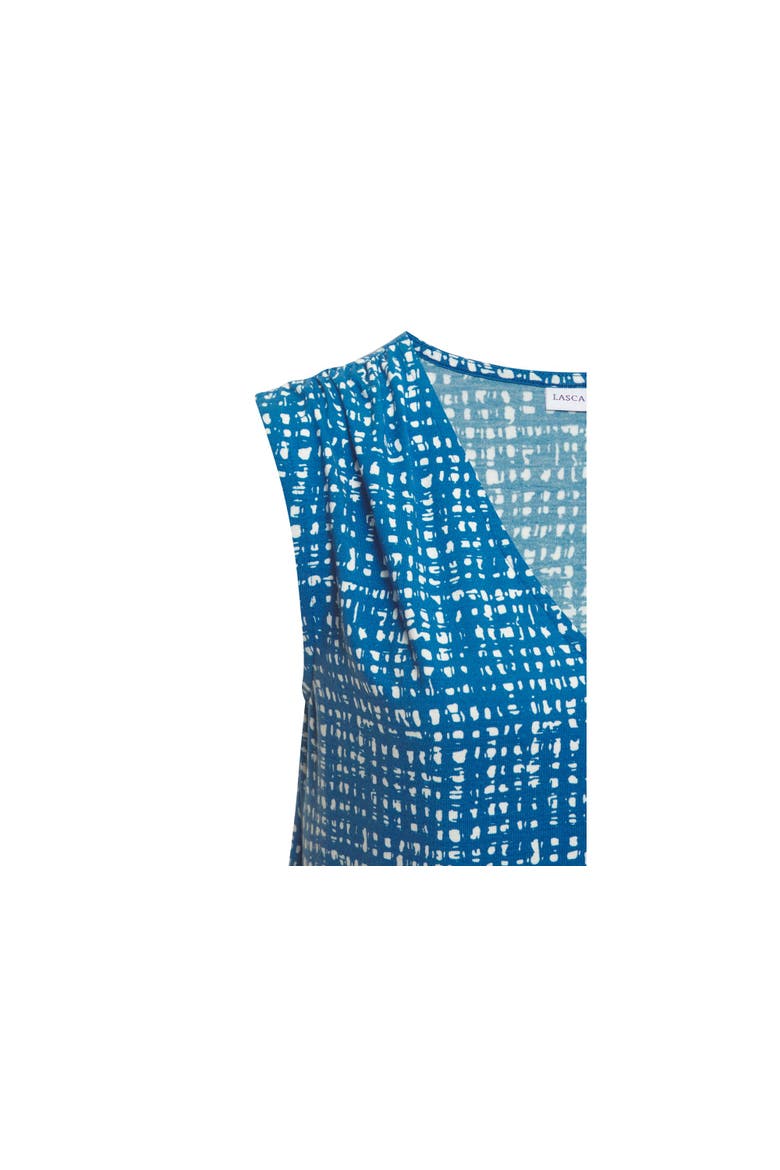 Print V-Neck Top, Alternate, color, Blue-Printed