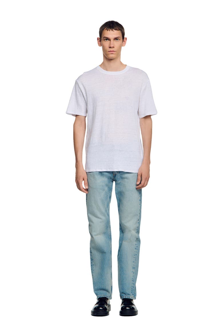 Certified Linen T-shirt, Alternate, color, WHITE