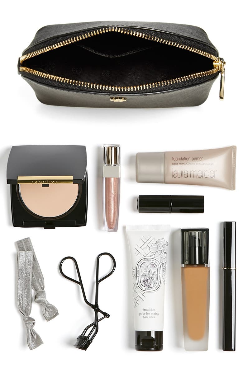 Tory Burch Small York Cosmetics Case, Alternate, color, 