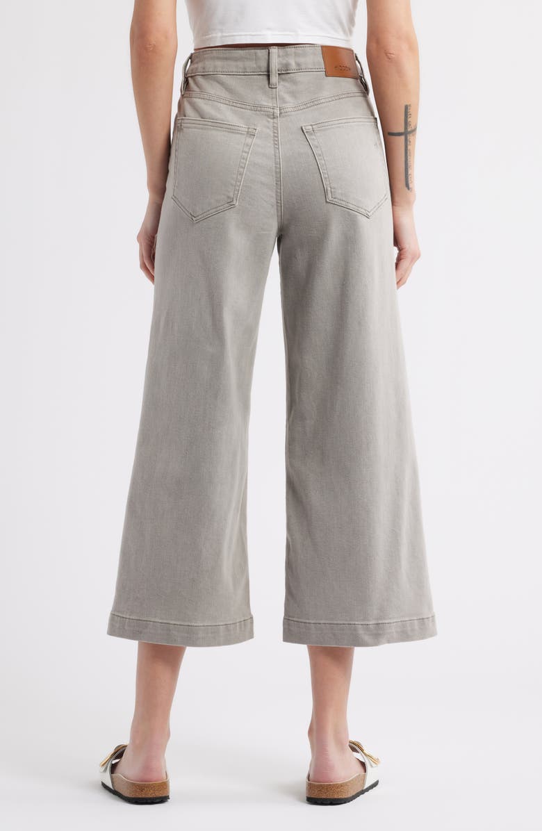 HIDDEN JEANS Baggy High Waist Crop Wide Leg Jeans, Alternate, color, Gravel