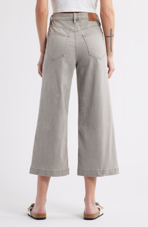 Hidden Jeans Baggy High Waist Crop Wide Leg Jeans In Gravel
