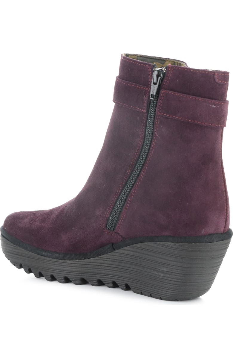 Fly London Yuji Wedge Bootie, Alternate, color, Purple