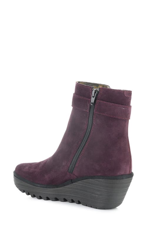 Fly London Yuji Wedge Bootie In Brown