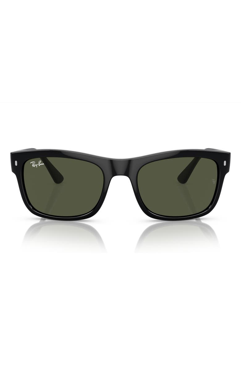 Ray-Ban 56MM SQUARE, Main, color, Black